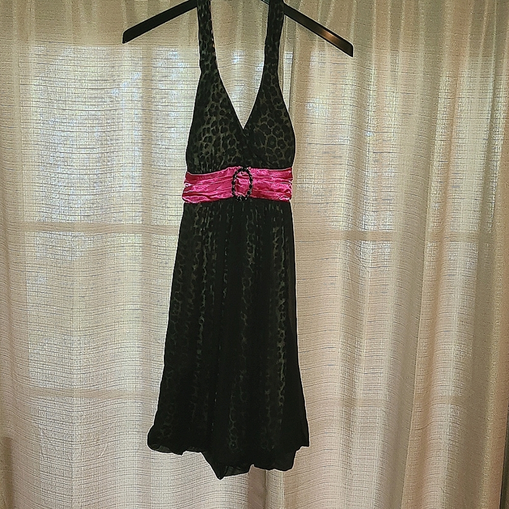 Pink Leopard Dress